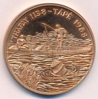 Máté István (1952-) 1988. Tápé 850. évfordulójára / Thapay 1138 - Tápé 1988" kétoldalas, bronz ...