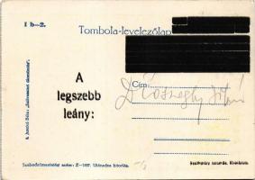 Szilveszteri ólomöntés (jövendölés a következő évre). Tombola-levelezőlap I b-2. s: Juszkó Béla (EK)