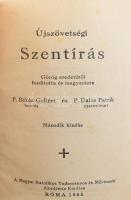 Újszövetség. Görög eredetiből ford. és magyarázta: P. Békés Gellért, és P. Dalos Patrik. Róma, 1955....