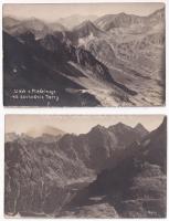 Tátra, Magas-Tátra, Vysoké Tatry; - 2 db RÉGI fotó képeslap / 2 pre-1945 photo postcards (Fot. T. Studnicki)