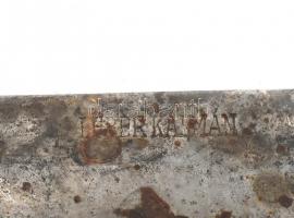 Leber Kálmán jelzett mészáros kés cca 1930. Rozsdás 33 cm