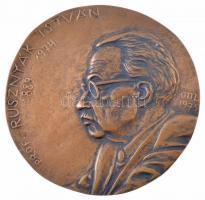 Osváth Mária (1921- ) 1975. Prof. Rusznyák István 1889-1974 egyoldalas, öntött bronz plakett (135mm) T:1-
