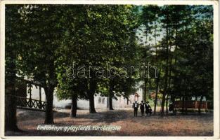 1929 Erdőbénye-gyógyfürdő, Fürdő részlet. Mautlinger Miklós kiadása (EK)