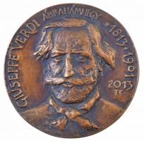 Tóth Sándor (1933-) 2013. "Giuseppe Verdi Ábrahámhegy 1813-1901 / REQVIEM" kétoldalas, öntött bronz emlékérem (95mm) T:1-