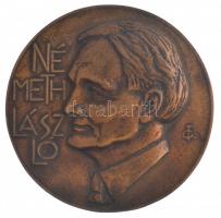 Tőrös Gábor (1934-) DN Németh László egyoldalas, öntött bronz emlékérem (128mm) T:1-,2