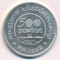 1992. 500Ft Ag "Szent László" kapszulában T:BU Adamo EM125