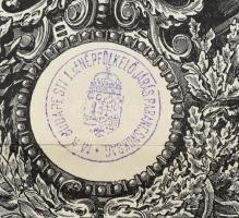 1912 Bp., a M. kir. budapesti. 1. sz. népfölkelő járásparancsnokság által kiállított végelbocsátó le...