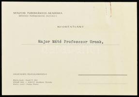 1957 Korach Mór (1888-1975) Kossuth-díjas vegyészmérnök, Építőanyagipari Központi Kutatóintézet alap...