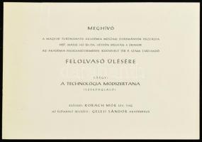 1957 Korach Mór (1888-1975) Kossuth-díjas vegyészmérnök, Építőanyagipari Központi Kutatóintézet alap...