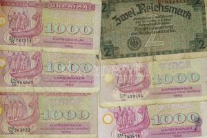 31db külföldi bankjegy, 11 országból 1920-as évektől T:II,III,IV