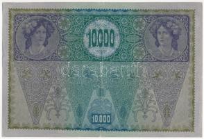 1918. 10.000K hátlap rajzos, "DEUTSCHÖSTERREICH" felülbélyegzéssel T:III