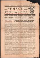 1933 Nemzeti Szociálista Magyar Munkáspárt országos politikai hetilapja, szerk.: Böszörmény Zoltán, II. évf. 2. sz., 1933. jan. 29.-febr. 5., benne Adolf Hitlert méltató, illetve antiszemita írásokkal, kissé sérült, 4 p.