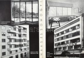 cca 1930 Haas és Somogyi Acélablakok prospektusa. Bp., én., Hungária Nyomda Rt., szakadt, a sarkain ...