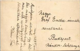 1927 Kassa, Kosice; Klein Teri (Graf Endre zenetanár tanítványa) L-BALL lajstromjelű cseh repülőgép ...