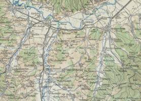 Vegyes I. világháborús térkép gyűjtemény Ungvár és környéke, Felvidék 27 db 50x40 cm, sérültek, szak...