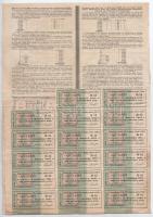 Orosz Birodalom 1866. "Második belföldi kisorsolási kölcsön kötvénye" 100R-ről, orosz és n...