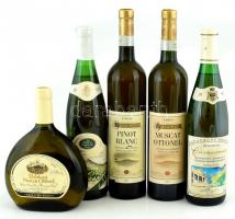 5 palack muzeális badacsonyi fehér- és vörösbor bontatlan palackok