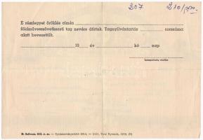 1957. "SZÖVOSZ - Földművesszövetkezeti Részjegy" névre szóló, mind "Csorna és Vidéke ...