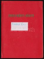 1972 Marxista-Leninista középfokú iskola tanulmányi könyve