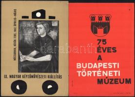 Múzeumi kisplakátok az 1960-as évekből. 26x18 cm