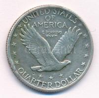 Amerikai Egyesült Államok 1918. 1/4$ Ag "Standing Liberty" T:2- patina USA 1918. 1/4 Dolla...