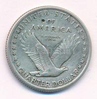 Amerikai Egyesült Államok 1917. 1/4$ Ag "Standing Liberty" T:2- patina
USA 1917. 1/4 Doll...