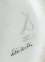 Drasche női akt, kézzel festett, jelzett, hibátlan, m: 19 cm