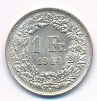 Svájc 1944. 1Fr Ag T:1- Switzerland 1944. 1 Franc Ag C:AU Krause KM#24