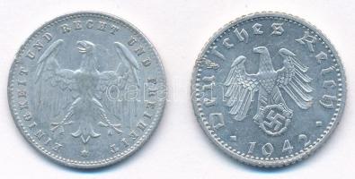 Németország / Weimari Köztársaság 1923A 200M + Német Harmadik Birodalom 1942F 50pf Al T:2,1- Germany...