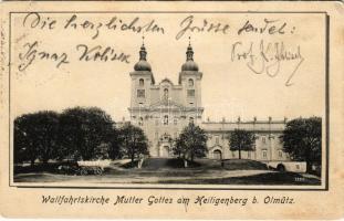1904 Svaty Kopecek, Heiligenberg (Olomouc, Olmütz); Wallfahrtskirche Mutter Gottes am Heiligenberg b. Olmütz / pilgrimage church (fl)