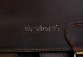 Monarchy tiszta bőr aktatáska, lovas motívummal. 30x41 cm