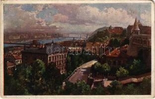 1920 Budapest I. Halászbástya. Művészlevelezőlap Hausner H. 7014/23. (EM)