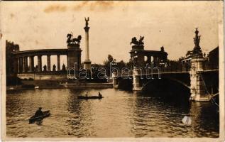 1930 Budapest XIV. Városliget, Millenniumi emlék (Hősök tere) (fa)