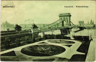 1910 Budapest, Lánchíd (szakadás / tear)