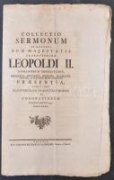 1790 II. Lipót koronázási ünnepségének leírása. - Collectio Sermorum in Augusta suae majestatis sacratissimae Leopoldi II. 22p.