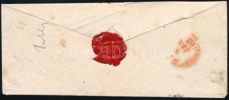 3kr HP Type I with nice margins, overinked piece on domestic cover with red arrival postmark. Specta...