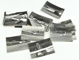 kb 70 db vitorlázó repülő fotó, magyar és külföldi gyártmányok 9x12 cm