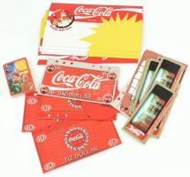 Mini Coca Cola gyűjtemény, reklám és játékkártya.