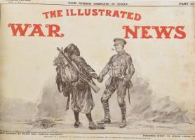 The Illustrated War News 1915 teljes évfolyam négy félbőr kötésbe kötve. Angol képes magazin az I. v...