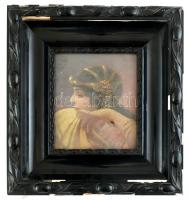 Jelzés nélkül: Kleopátra. Olaj, rétegelt falemez. 1920 körül, korabeli sérült, üvegezett keretben. 1...