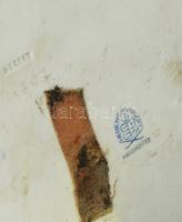 Herendi fürdőző nő, kézzel festett porcelán, kopásnyomokkal, Lux Elek terv, jelzett, m: 35 cm