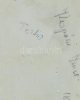 Herendi Tertia táncoló pár, kézzel festett porcelán, jelzett, kopásnyomokkal, m: 27 cm