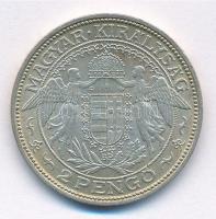 1938. 2P Ag "Madonna" T:1- patina Adamo P7