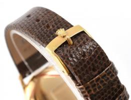 Rolex precision kézi felhúzós 18K arany férfi karóra. Jelzett tok, jelzett 17 köves szerkezet, friss...