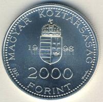 1998. 2000Ft Ag "Integráció az EU-ba - EURO II" T:BU Csak 3000db!