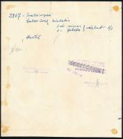 Henter János (?-): Metrimpex labor üveg hirdetés terve, 1959 körül. Tempera, papír. Hátoldalán jelze...