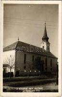 1937 Negyed, Neded; Református egyház új temploma / new Calvinist church. photo (fa)