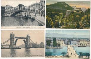 20 db RÉGI külföldi város képeslap / 20 pre-1945 European town-view postcards