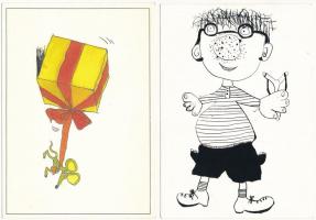 20 db MODERN poénos motívum képeslap / 20 modern motive postcards: humour