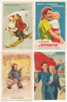 84 db MODERN magyar szocreál propaganda képeslap / 84 modern Hungarian Socialist propaganda postcard...